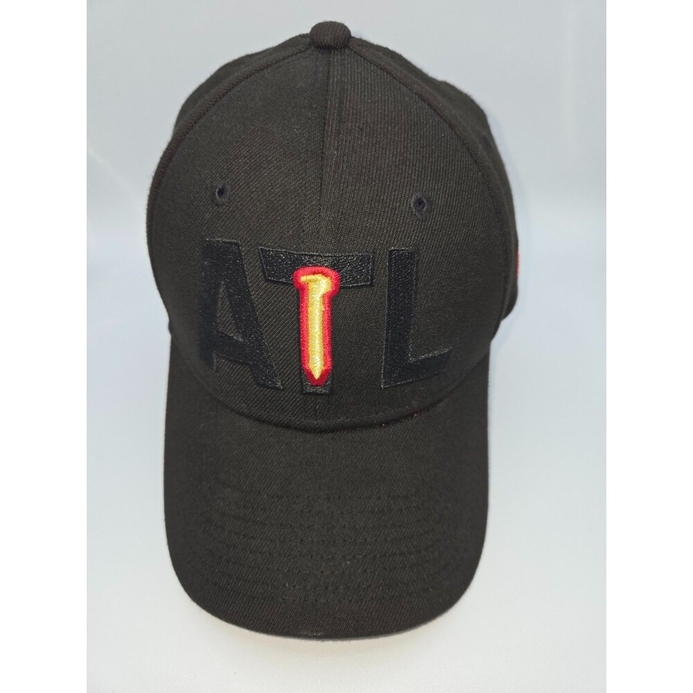 Atlanta United FC New Era 39THIRTY S/M Black ATL Logo MLS Flex Hat